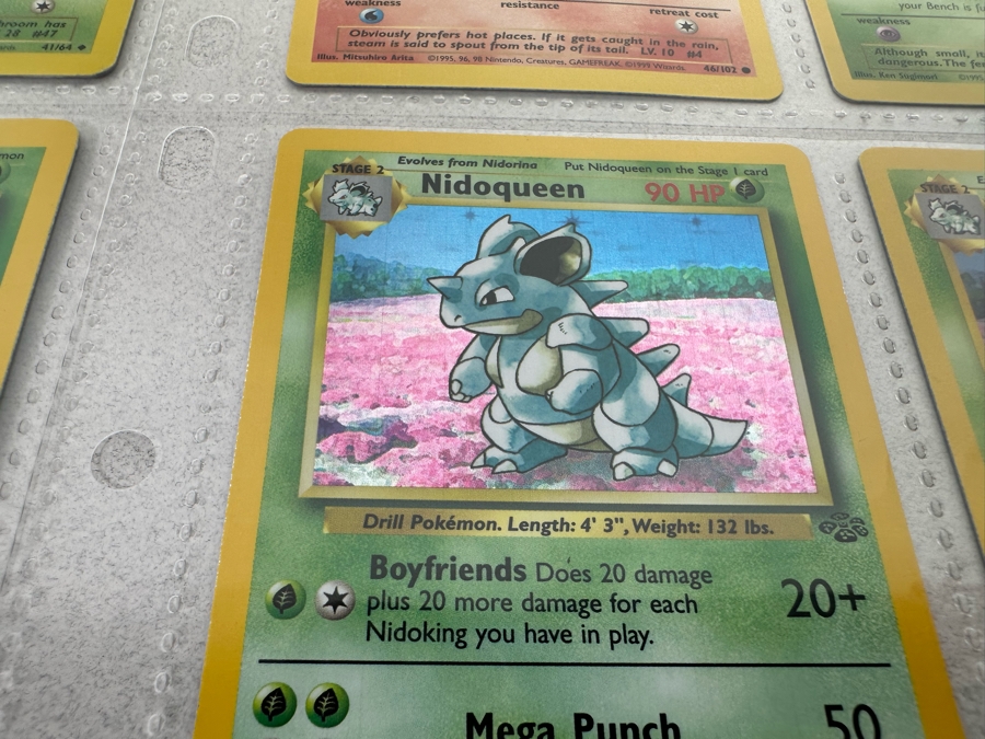 1999 'Unlimited' Third Print Run Pokemon Cards - 18 Cards Stored In Protective Sleeves Ready For Grading - Four Holographic Cards [Photo 11]