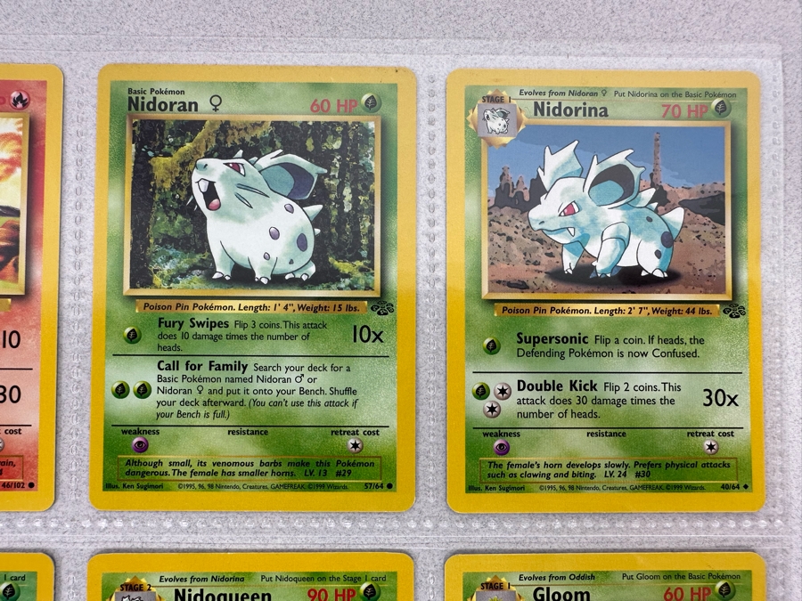 1999 'Unlimited' Third Print Run Pokemon Cards - 18 Cards Stored In Protective Sleeves Ready For Grading - Four Holographic Cards [Photo 7]