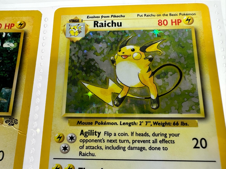 1999 'Unlimited' Third Print Run Pokemon Cards - 18 Cards Stored In Protective Sleeves Ready For Grading - Ten Holographic Cards [Photo 17]