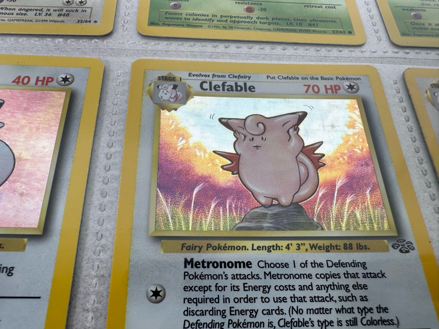 1999 'Unlimited' Third Print Run Pokemon Cards - 18 Cards Stored In Protective Sleeves Ready For Grading - Ten Holographic Cards [Photo 16]