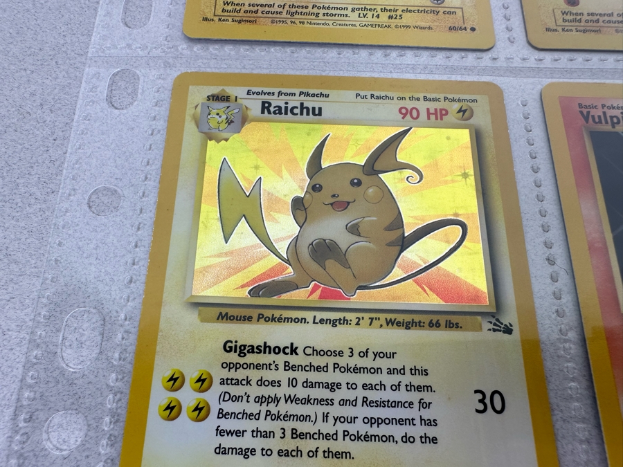 1999 'Unlimited' Third Print Run Pokemon Cards - 18 Cards Stored In Protective Sleeves Ready For Grading - Ten Holographic Cards [Photo 12]