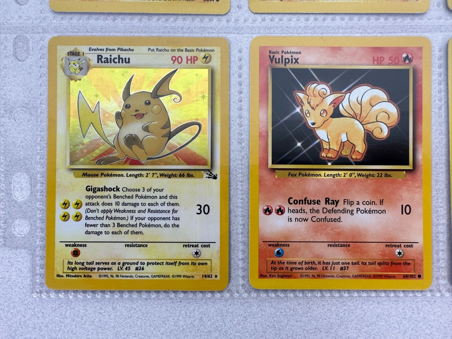 1999 'Unlimited' Third Print Run Pokemon Cards - 18 Cards Stored In Protective Sleeves Ready For Grading - Ten Holographic Cards [Photo 11]