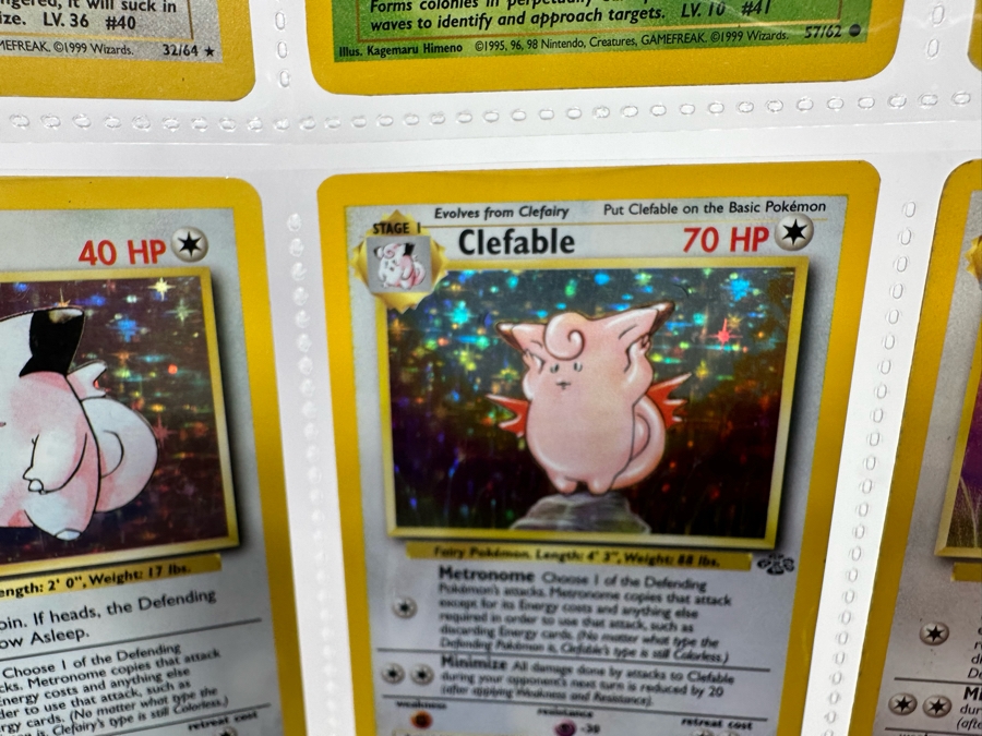 1999 'Unlimited' Third Print Run Pokemon Cards - 18 Cards Stored In Protective Sleeves Ready For Grading - Ten Holographic Cards [Photo 23]