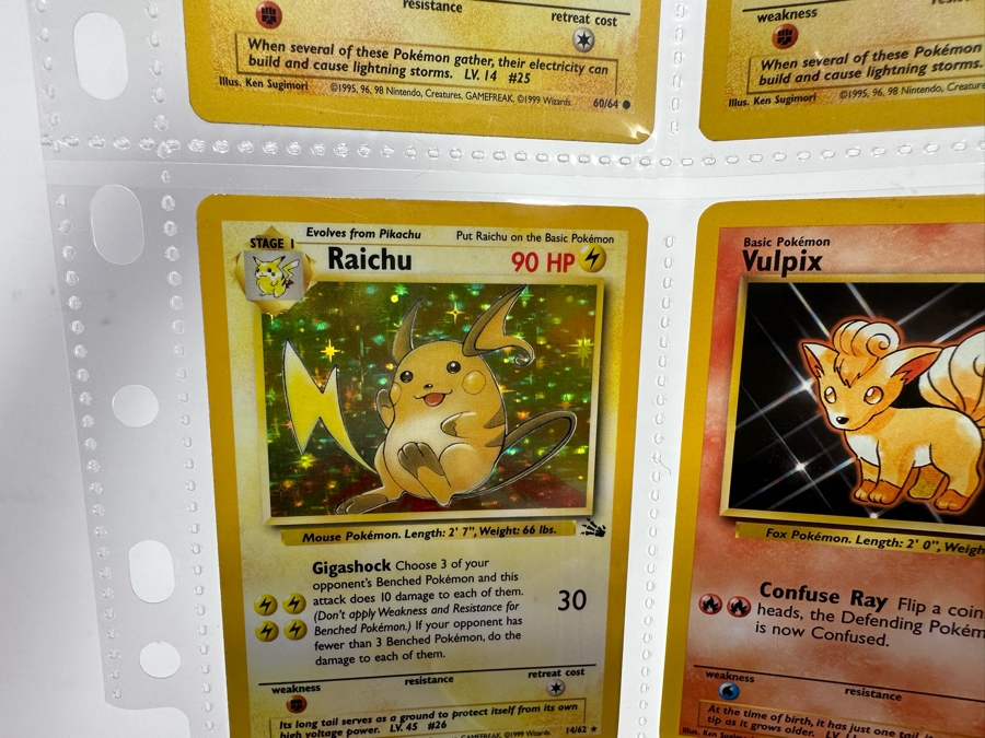 1999 'Unlimited' Third Print Run Pokemon Cards - 18 Cards Stored In Protective Sleeves Ready For Grading - Ten Holographic Cards [Photo 18]