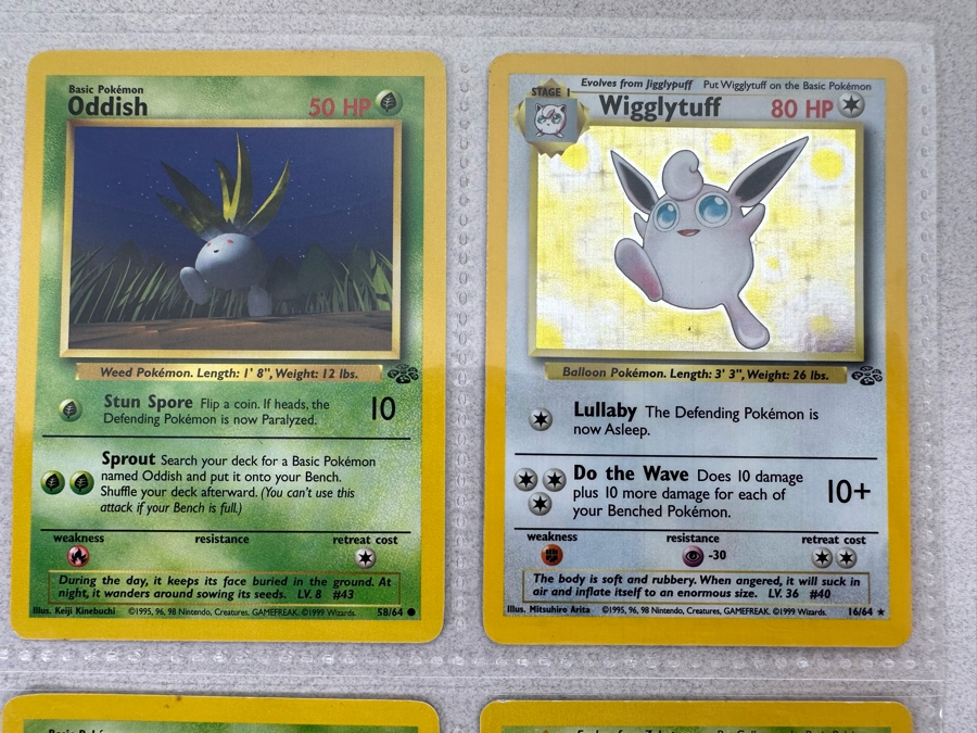 1999 'Unlimited' Third Print Run Pokemon Cards - 18 Cards Stored In Protective Sleeves Ready For Grading - Ten Holographic Cards [Photo 5]