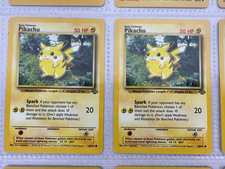 1999 'Unlimited' Third Print Run Pokemon Cards - 18 Cards Stored In Protective Sleeves Ready For Grading - Ten Holographic Cards [Photo 7]