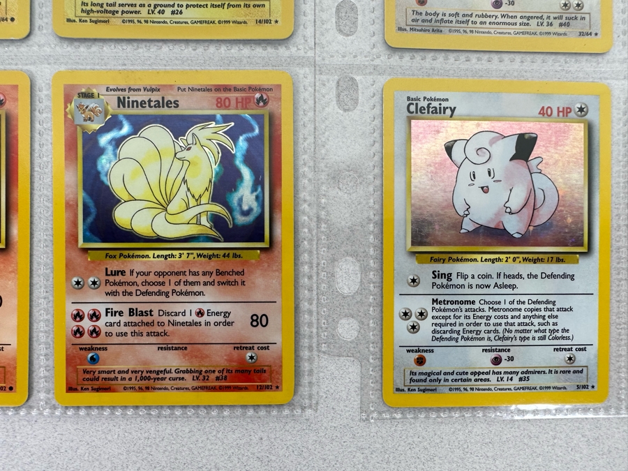 1999 'Unlimited' Third Print Run Pokemon Cards - 18 Cards Stored In Protective Sleeves Ready For Grading - Ten Holographic Cards [Photo 13]