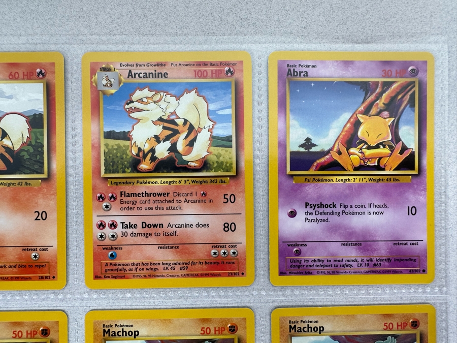 1999 'Unlimited' Third Print Run Pokemon Cards - 18 Cards Stored In Protective Sleeves Ready For Grading [Photo 5]