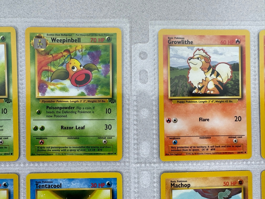 1999 'Unlimited' Third Print Run Pokemon Cards - 18 Cards Stored In Protective Sleeves Ready For Grading [Photo 4]
