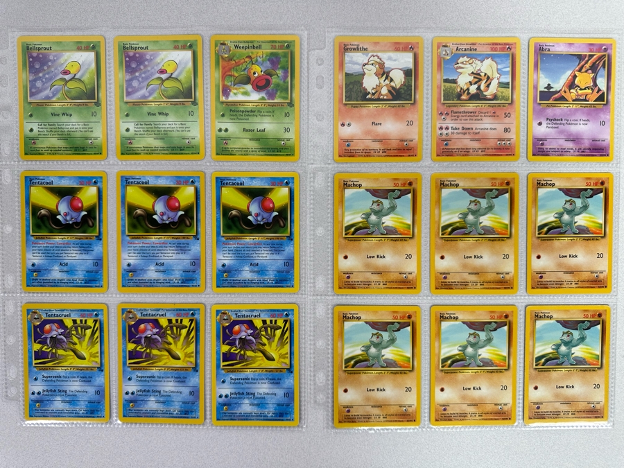 1999 'Unlimited' Third Print Run Pokemon Cards - 18 Cards Stored In Protective Sleeves Ready For Grading [Photo 2]