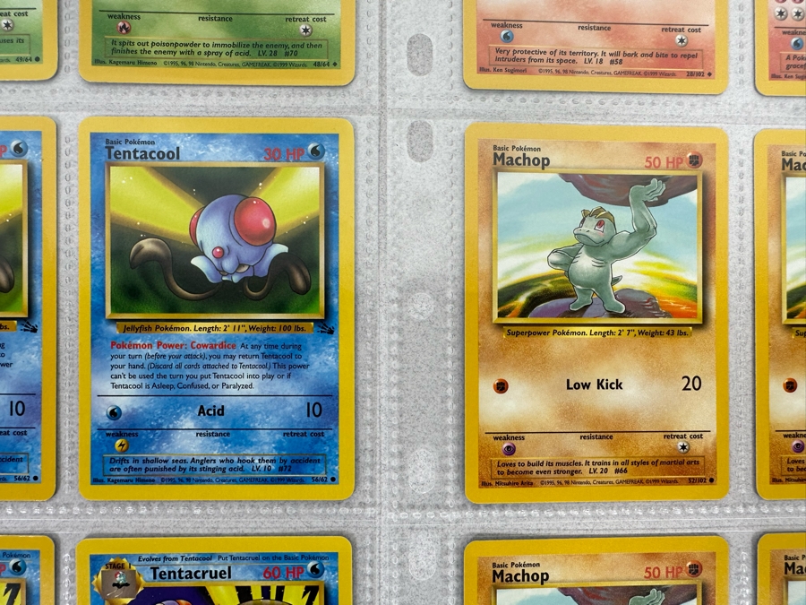 1999 'Unlimited' Third Print Run Pokemon Cards - 18 Cards Stored In Protective Sleeves Ready For Grading [Photo 7]