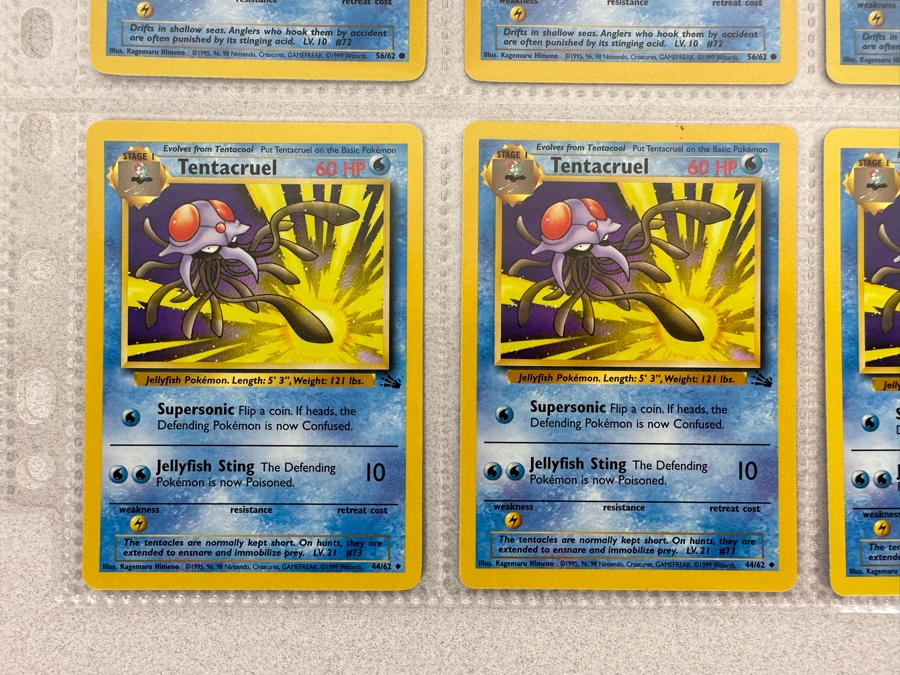 1999 'Unlimited' Third Print Run Pokemon Cards - 18 Cards Stored In Protective Sleeves Ready For Grading [Photo 9]