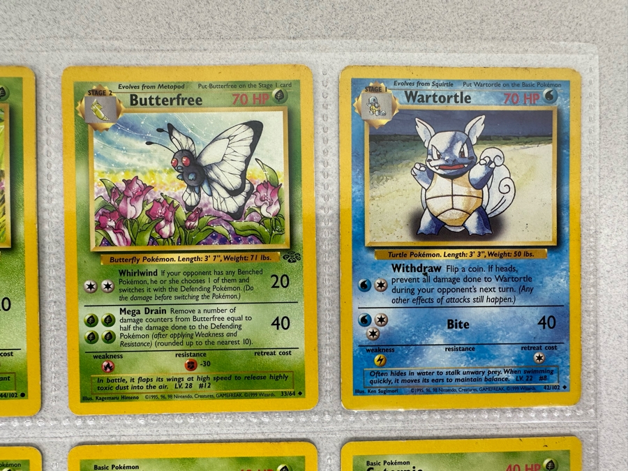 1999 'Unlimited' Third Print Run Pokemon Cards - 18 Cards Stored In Protective Sleeves Ready For Grading [Photo 5]