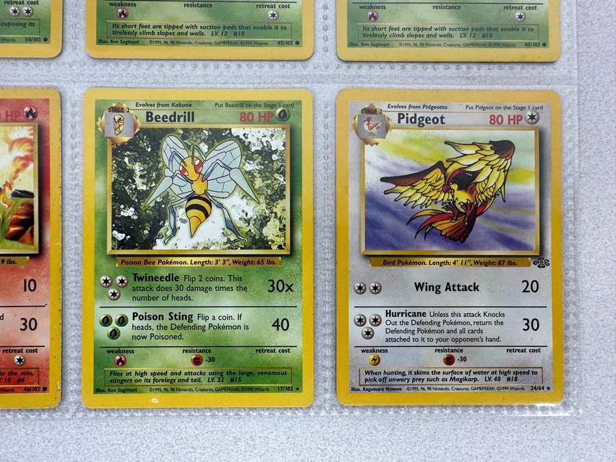 1999 'Unlimited' Third Print Run Pokemon Cards - 18 Cards Stored In Protective Sleeves Ready For Grading [Photo 11]