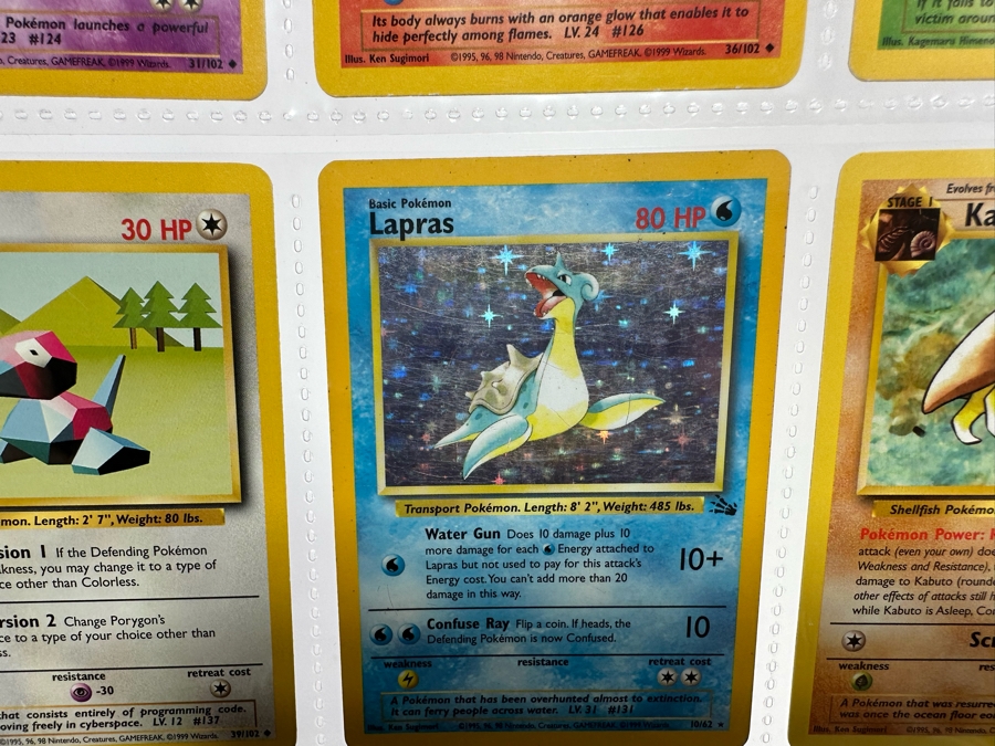 1999 'Unlimited' Third Print Run Pokemon Cards - 18 Cards Stored In Protective Sleeves Ready For Grading - Nine Holographic Cards [Photo 19]