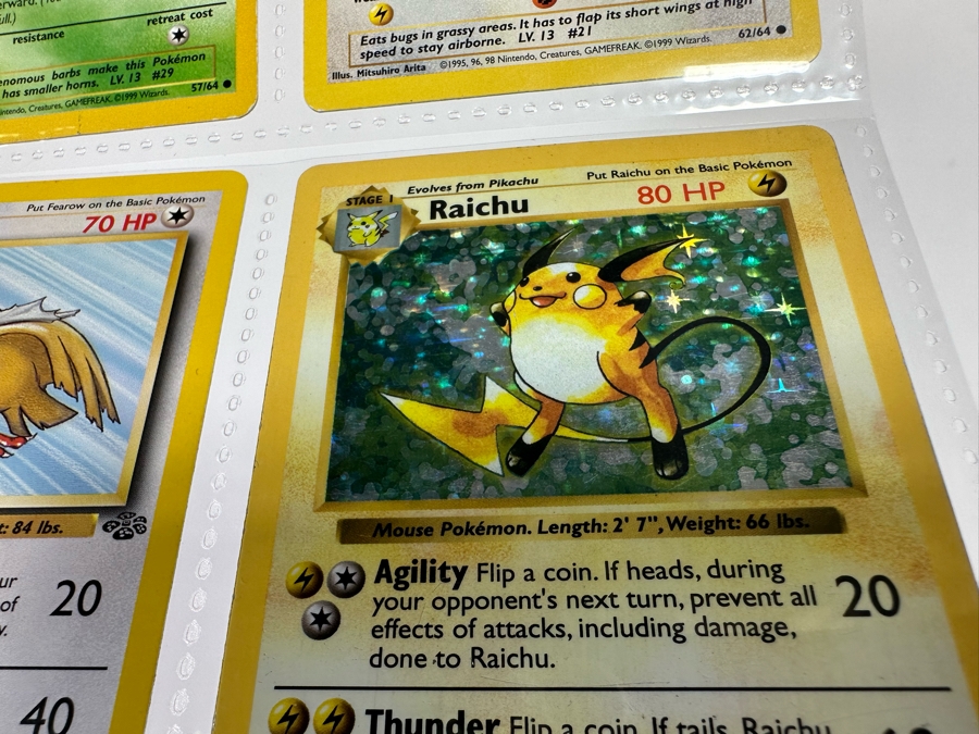 1999 'Unlimited' Third Print Run Pokemon Cards - 18 Cards Stored In Protective Sleeves Ready For Grading - Nine Holographic Cards [Photo 15]