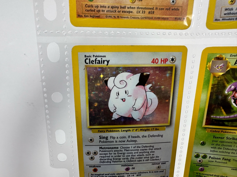 1999 'Unlimited' Third Print Run Pokemon Cards - 18 Cards Stored In Protective Sleeves Ready For Grading - Nine Holographic Cards [Photo 18]