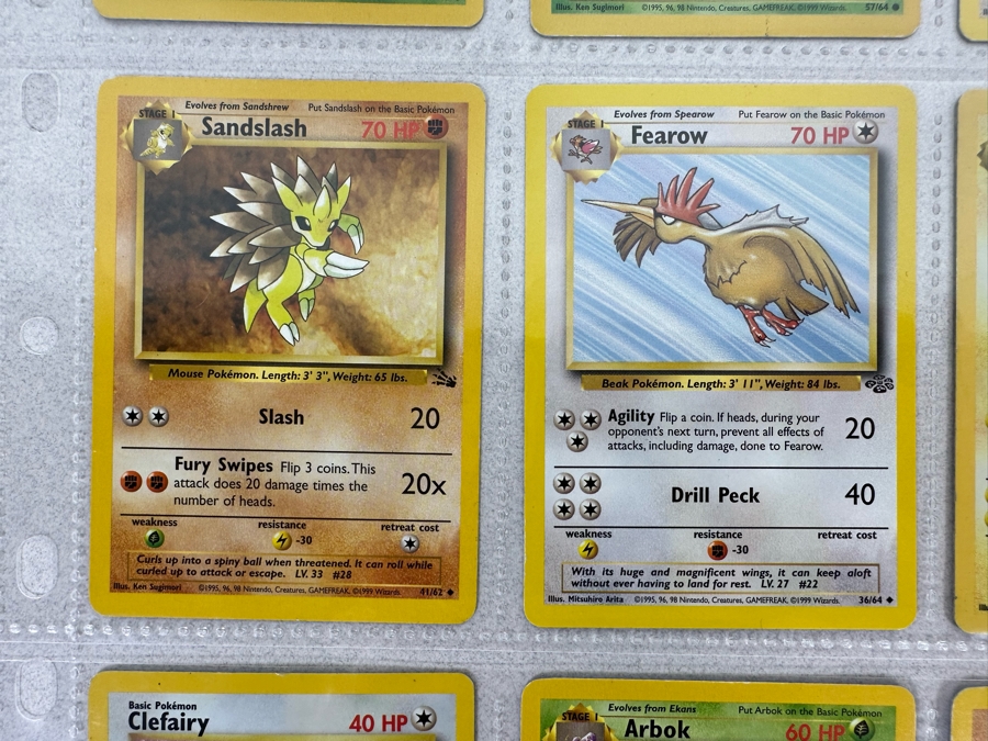 1999 'Unlimited' Third Print Run Pokemon Cards - 18 Cards Stored In Protective Sleeves Ready For Grading - Nine Holographic Cards [Photo 6]