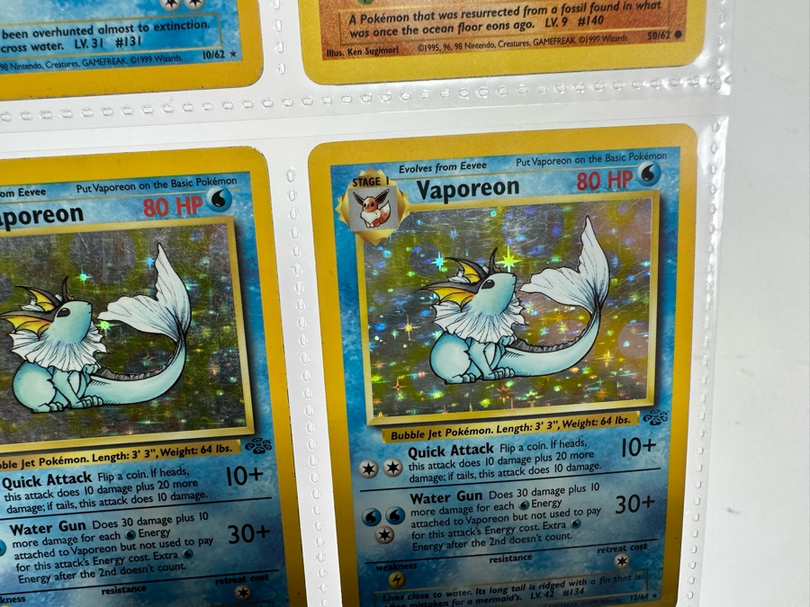 1999 'Unlimited' Third Print Run Pokemon Cards - 18 Cards Stored In Protective Sleeves Ready For Grading - Nine Holographic Cards [Photo 21]