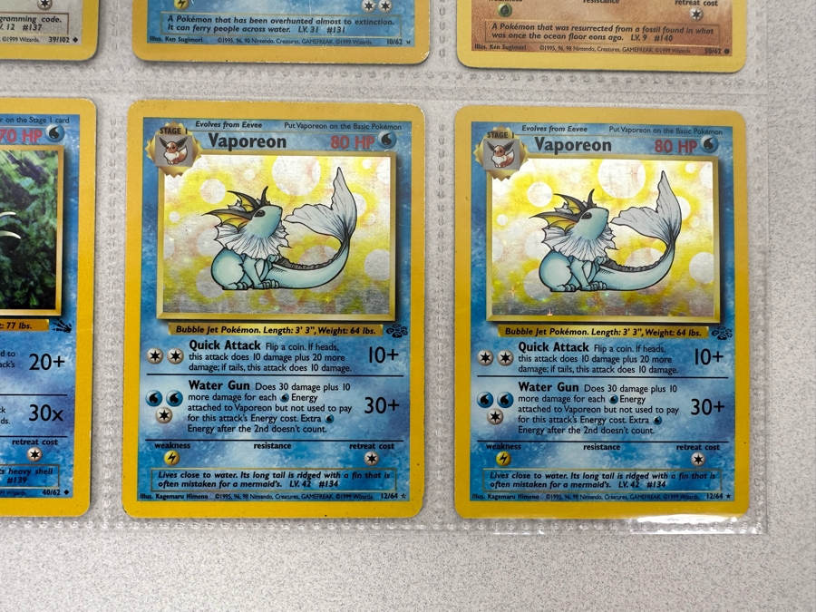 1999 'Unlimited' Third Print Run Pokemon Cards - 18 Cards Stored In Protective Sleeves Ready For Grading - Nine Holographic Cards [Photo 13]