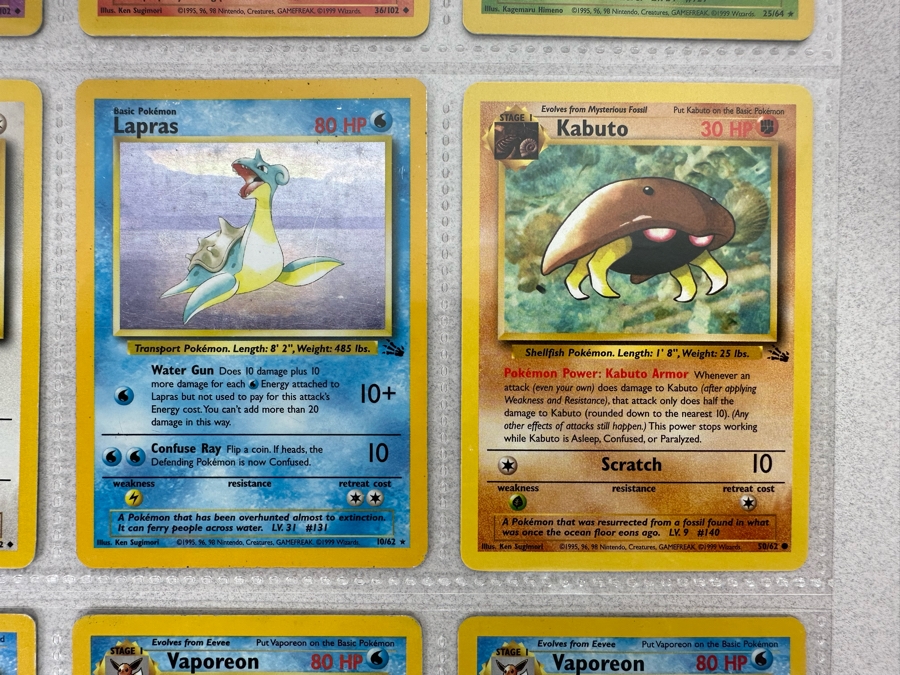 1999 'Unlimited' Third Print Run Pokemon Cards - 18 Cards Stored In Protective Sleeves Ready For Grading - Nine Holographic Cards [Photo 9]