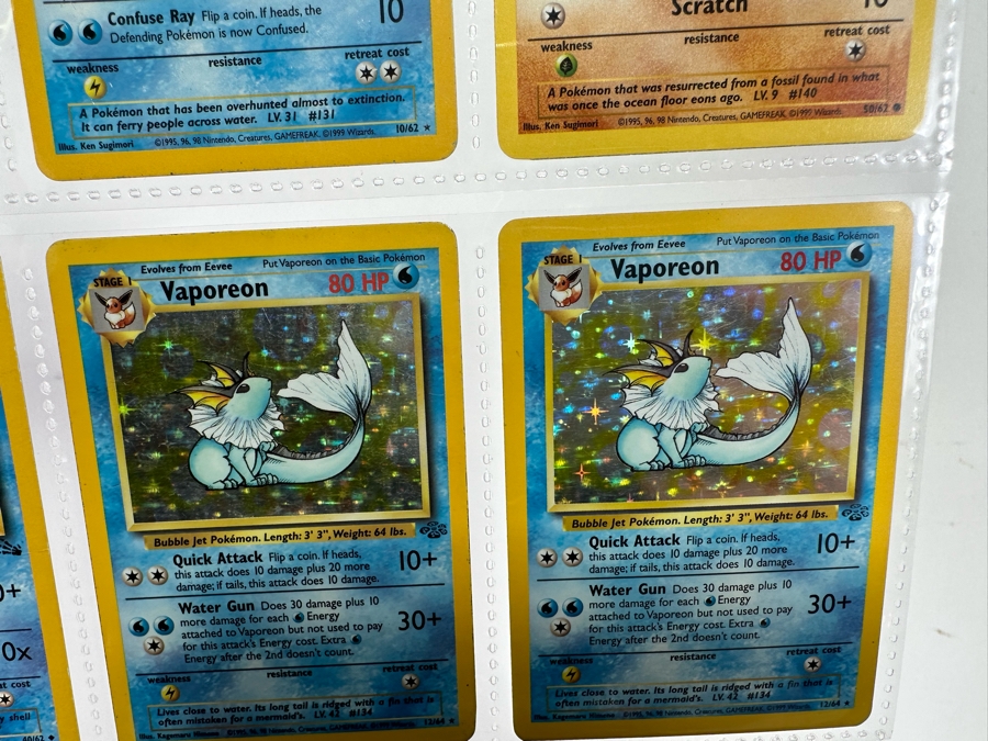 1999 'Unlimited' Third Print Run Pokemon Cards - 18 Cards Stored In Protective Sleeves Ready For Grading - Nine Holographic Cards [Photo 22]