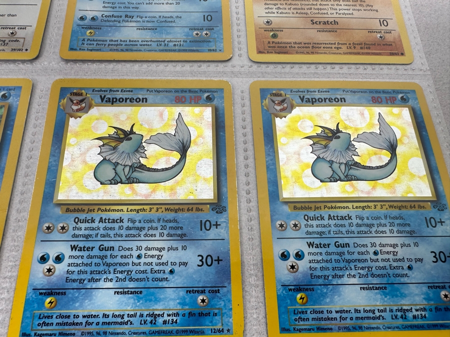 1999 'Unlimited' Third Print Run Pokemon Cards - 18 Cards Stored In Protective Sleeves Ready For Grading - Nine Holographic Cards [Photo 14]