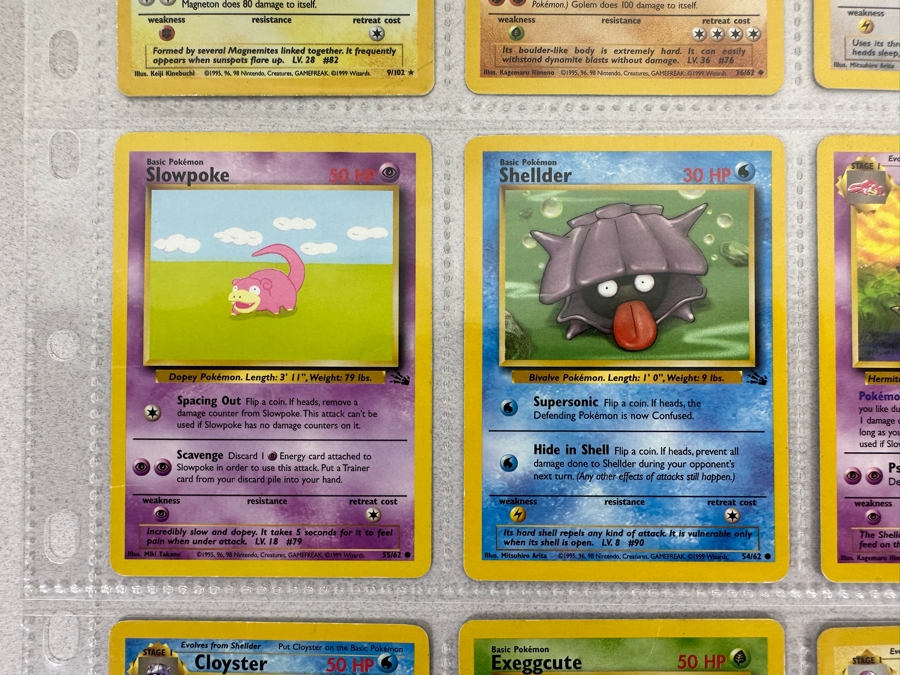 1999 'Unlimited' Third Print Run Pokemon Cards - 18 Cards Stored In Protective Sleeves Ready For Grading - One Holographic Cards [Photo 6]