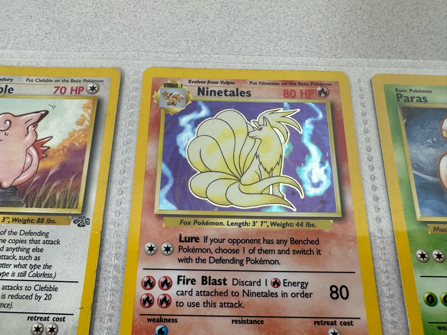 1999 'Unlimited' Third Print Run Pokemon Cards - 18 Cards Stored In Protective Sleeves Ready For Grading - Two Holographic Cards [Photo 4]