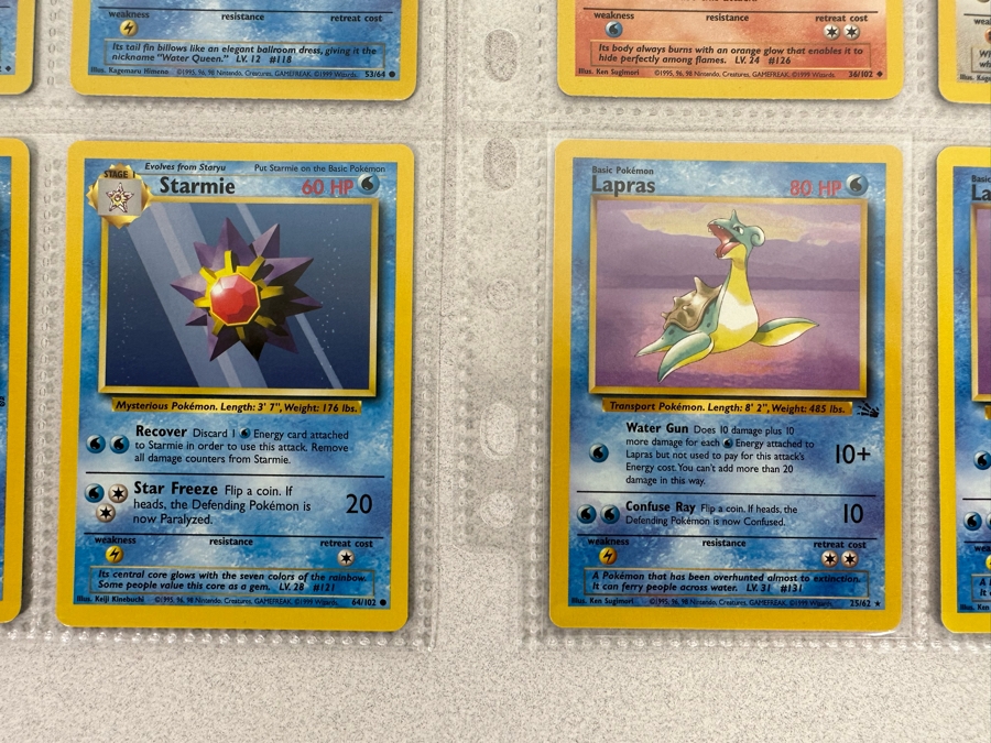 1999 'Unlimited' Third Print Run Pokemon Cards - 18 Cards Stored In Protective Sleeves Ready For Grading [Photo 10]