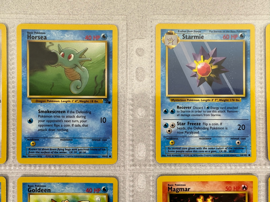 1999 'Unlimited' Third Print Run Pokemon Cards - 18 Cards Stored In Protective Sleeves Ready For Grading [Photo 4]