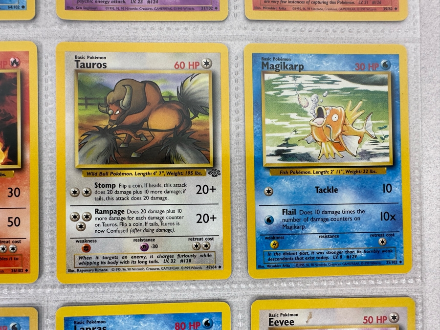 1999 'Unlimited' Third Print Run Pokemon Cards - 18 Cards Stored In Protective Sleeves Ready For Grading [Photo 8]