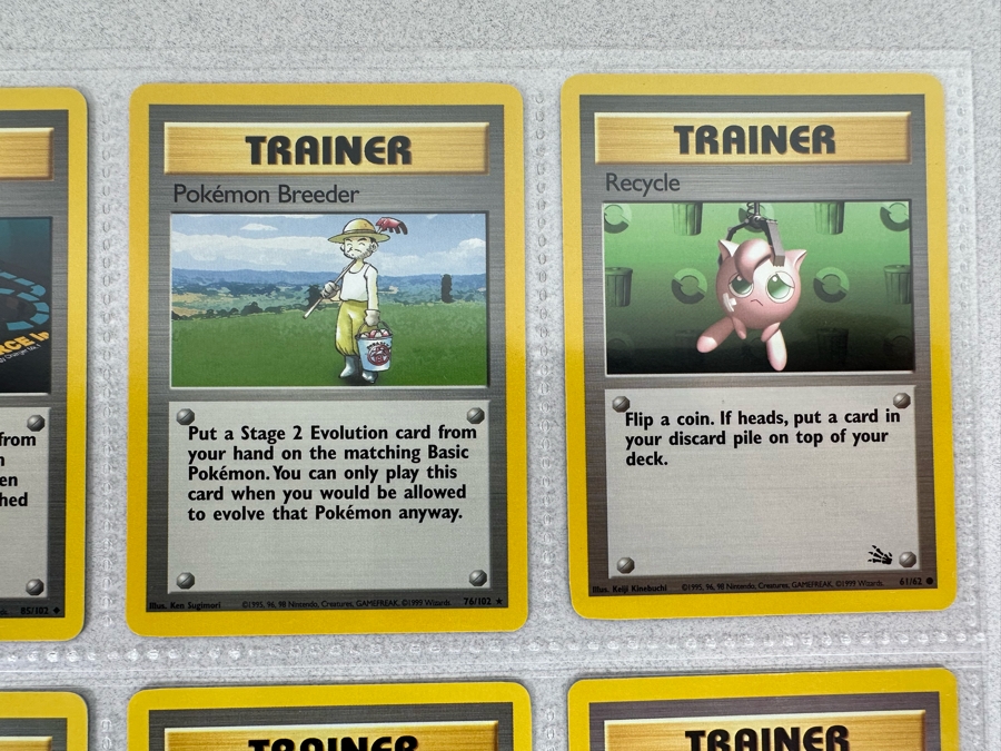 1999 'Unlimited' Third Print Run Pokemon Cards - 18 Cards Stored In Protective Sleeves Ready For Grading [Photo 5]