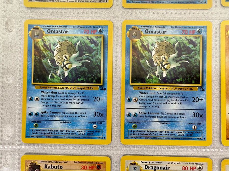 1999 'Unlimited' Third Print Run Pokemon Cards - 18 Cards Stored In Protective Sleeves Ready For Grading [Photo 6]