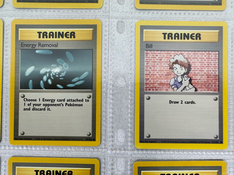 1999 'Unlimited' Third Print Run Pokemon Cards - 18 Cards Stored In Protective Sleeves Ready For Grading [Photo 6]