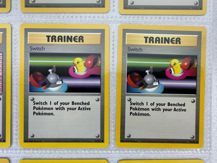 1999 'Unlimited' Third Print Run Pokemon Cards - 18 Cards Stored In Protective Sleeves Ready For Grading [Photo 7]