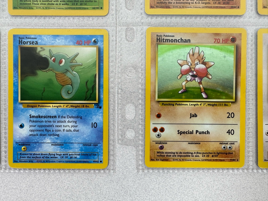 1999 'Unlimited' Third Print Run Pokemon Cards - 18 Cards Stored In Protective Sleeves Ready For Grading - Two Holographic Cards [Photo 10]