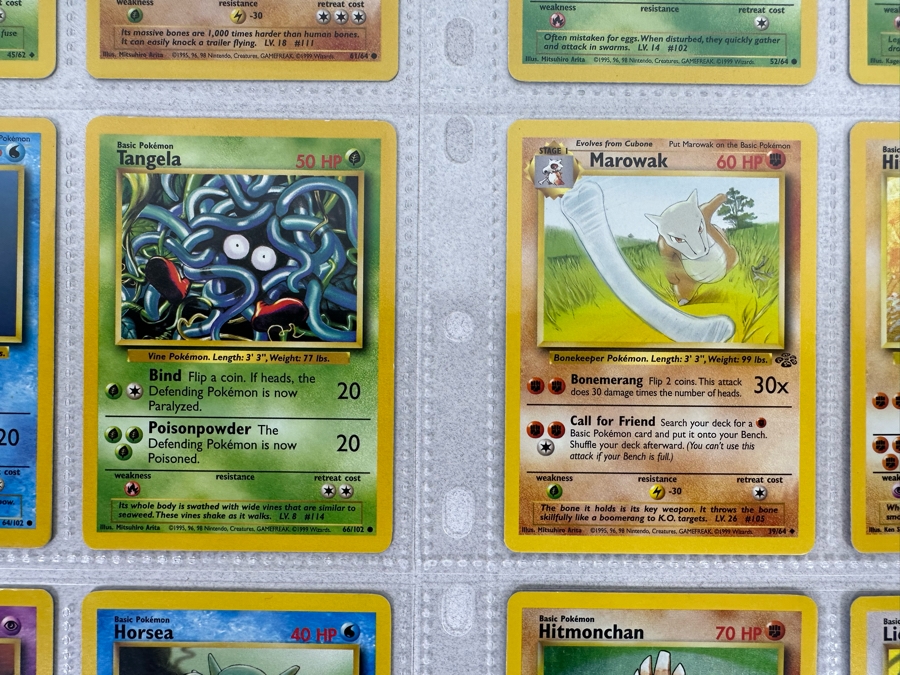 1999 'Unlimited' Third Print Run Pokemon Cards - 18 Cards Stored In Protective Sleeves Ready For Grading - Two Holographic Cards [Photo 6]