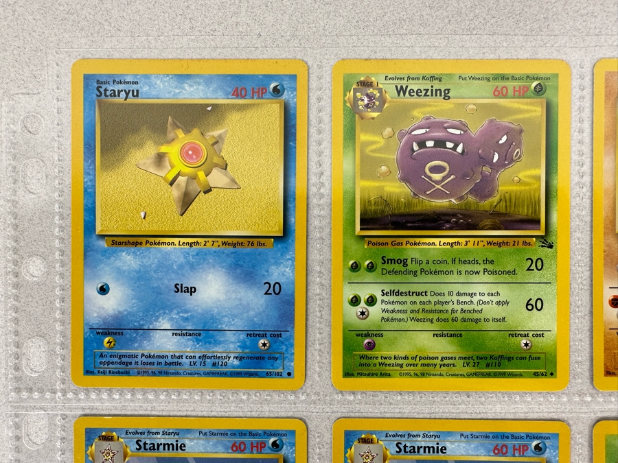 1999 'Unlimited' Third Print Run Pokemon Cards - 18 Cards Stored In Protective Sleeves Ready For Grading - Two Holographic Cards [Photo 2]