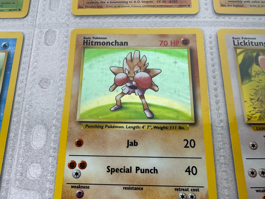 1999 'Unlimited' Third Print Run Pokemon Cards - 18 Cards Stored In Protective Sleeves Ready For Grading - Two Holographic Cards [Photo 11]