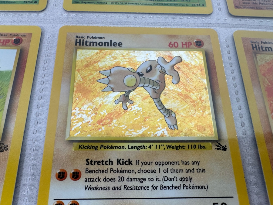 1999 'Unlimited' Third Print Run Pokemon Cards - 18 Cards Stored In Protective Sleeves Ready For Grading - Two Holographic Cards [Photo 8]