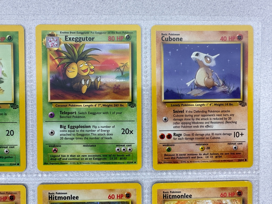 1999 'Unlimited' Third Print Run Pokemon Cards - 18 Cards Stored In Protective Sleeves Ready For Grading - Two Holographic Cards [Photo 4]