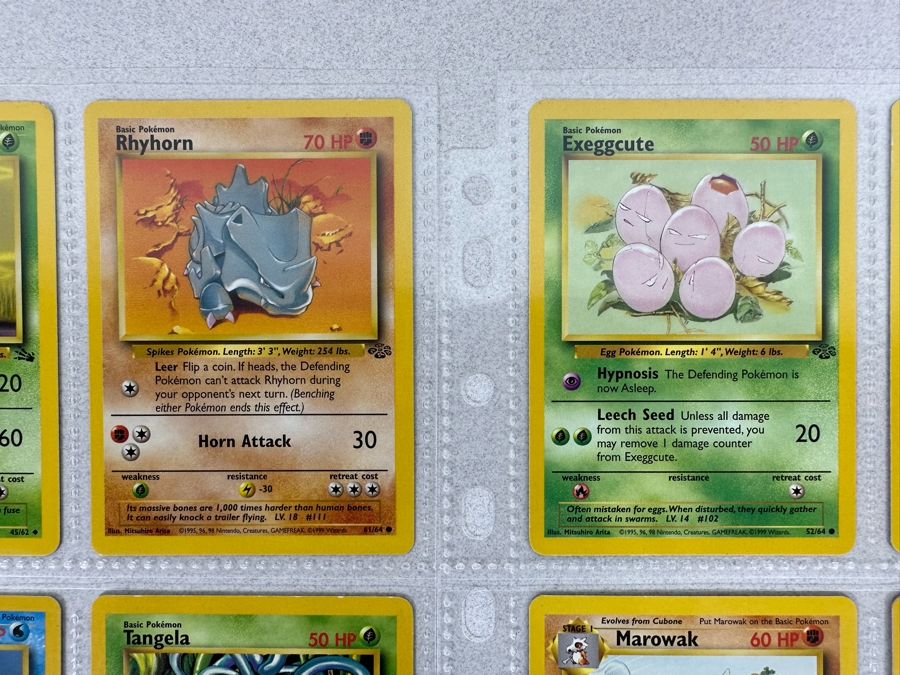 1999 'Unlimited' Third Print Run Pokemon Cards - 18 Cards Stored In Protective Sleeves Ready For Grading - Two Holographic Cards [Photo 3]