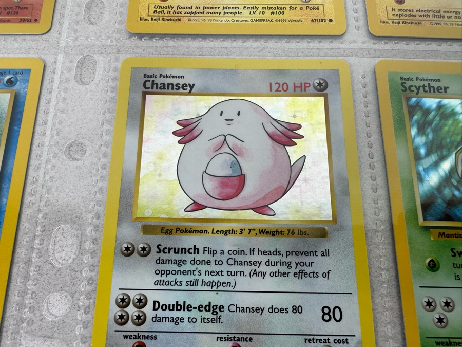 1999 'Unlimited' Third Print Run Pokemon Cards - 18 Cards Stored In Protective Sleeves Ready For Grading - Two Holographic Cards [Photo 11]