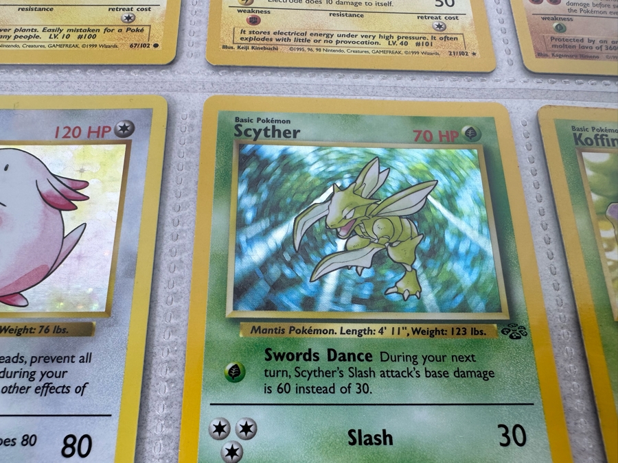 1999 'Unlimited' Third Print Run Pokemon Cards - 18 Cards Stored In Protective Sleeves Ready For Grading - Two Holographic Cards [Photo 12]