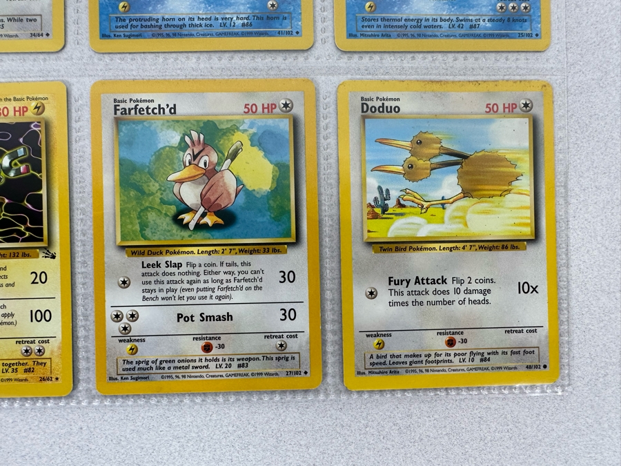 1999 'Unlimited' Third Print Run Pokemon Cards - 18 Cards Stored In Protective Sleeves Ready For Grading [Photo 10]