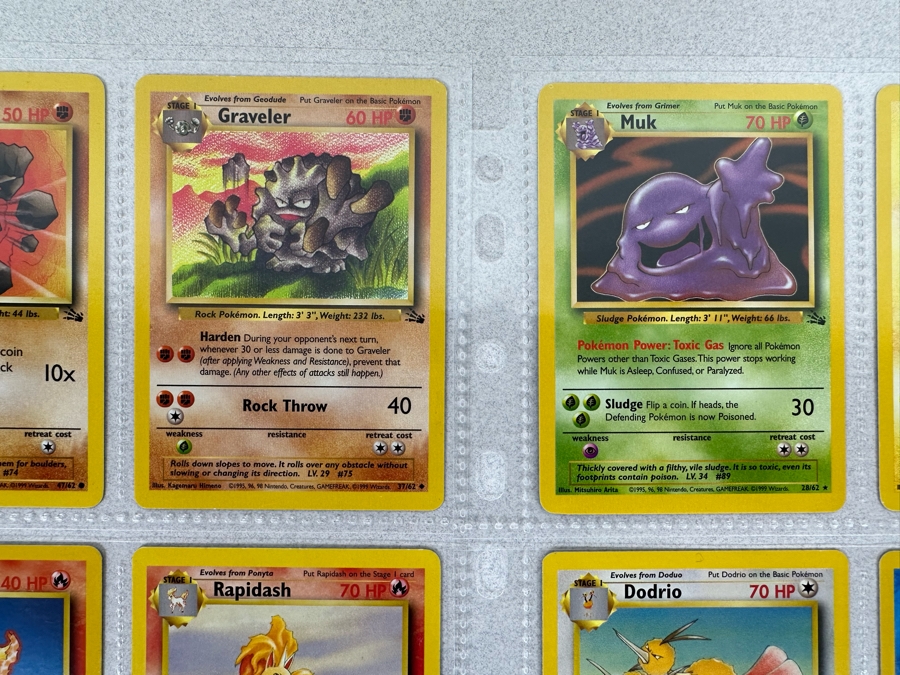 1999 'Unlimited' Third Print Run Pokemon Cards - 18 Cards Stored In Protective Sleeves Ready For Grading [Photo 3]