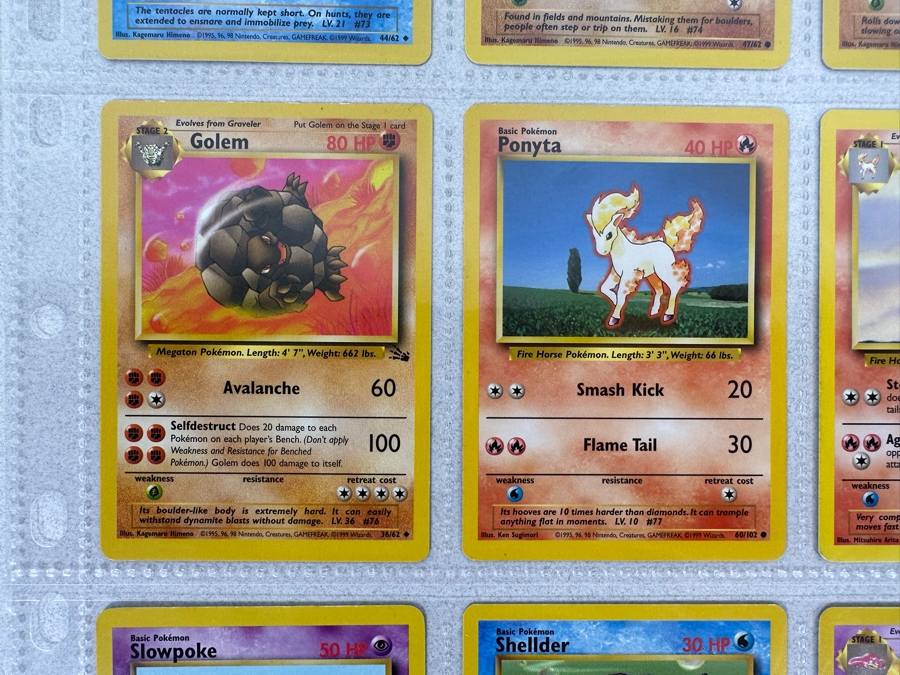 1999 'Unlimited' Third Print Run Pokemon Cards - 18 Cards Stored In Protective Sleeves Ready For Grading [Photo 5]
