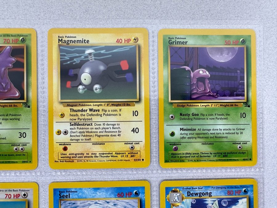 1999 'Unlimited' Third Print Run Pokemon Cards - 18 Cards Stored In Protective Sleeves Ready For Grading [Photo 4]