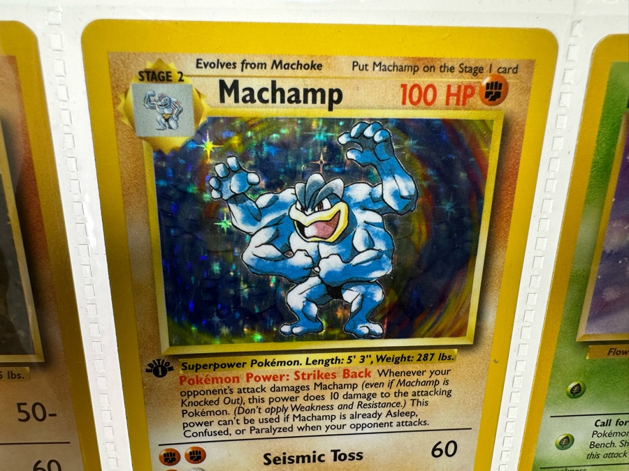 1999 'Unlimited' Third Print Run Pokemon Cards - 18 Cards Stored In Protective Sleeves Ready For Grading - One Holographic Cards [Photo 13]